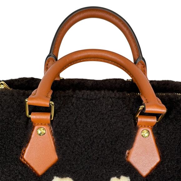 Louis Vuitton Teddy Speedy Bag 25 Monogram Shearling Bandouliere LV 2025 Rare - Picture 5 of 13